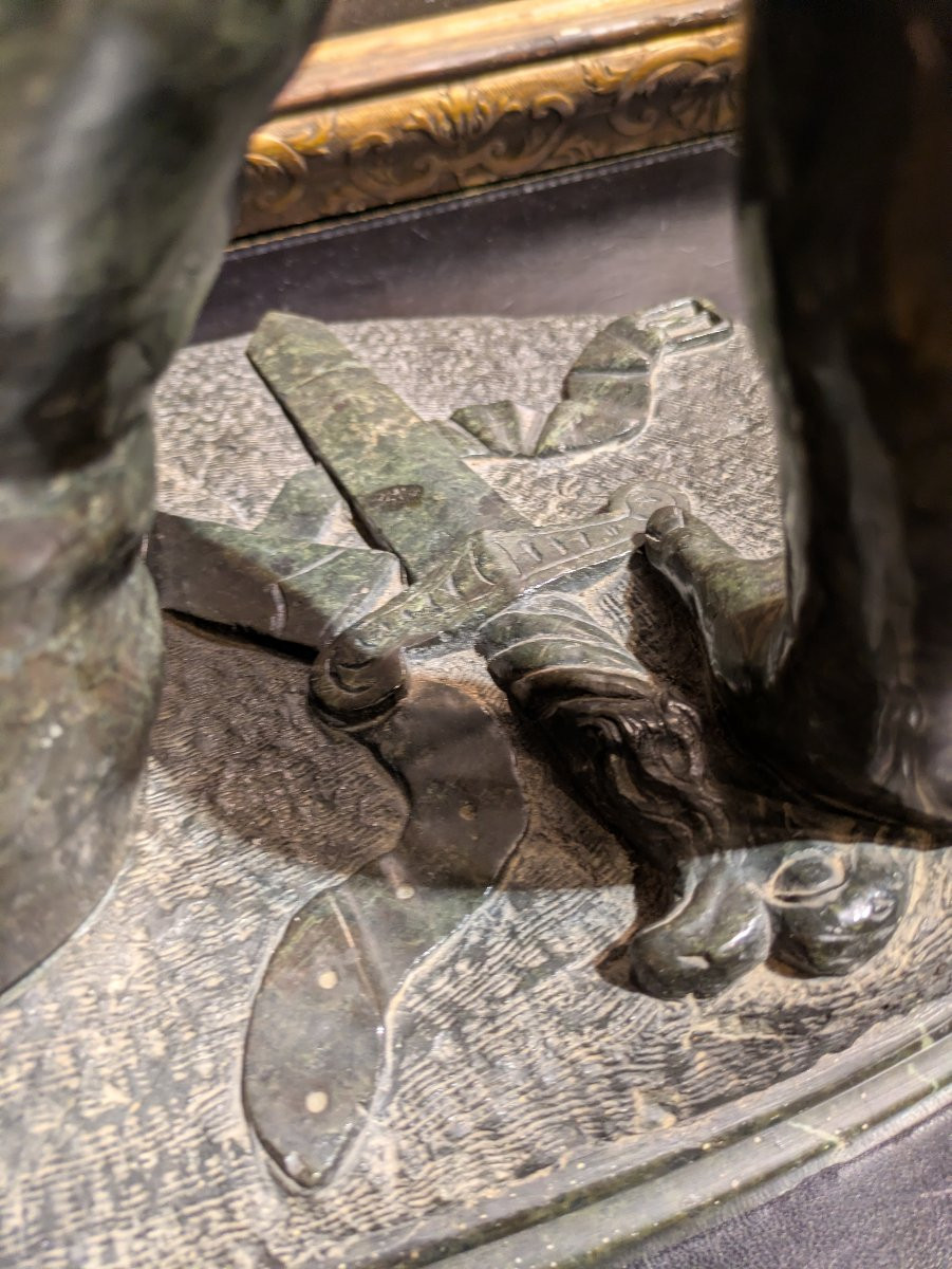 Dying Galatian In Serpentine Green Marble - After The Ancient-photo-4