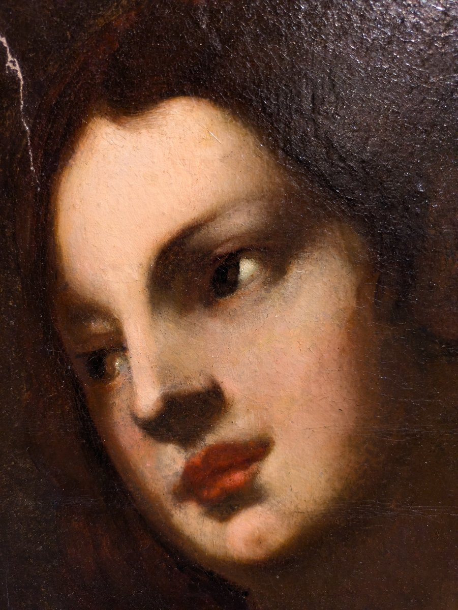 Portrait d’une jeune femme – École italienne début XIXᵉ siècle-photo-2