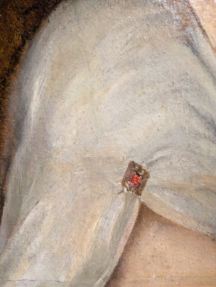 Portrait d’une jeune femme – École italienne début XIXᵉ siècle-photo-3