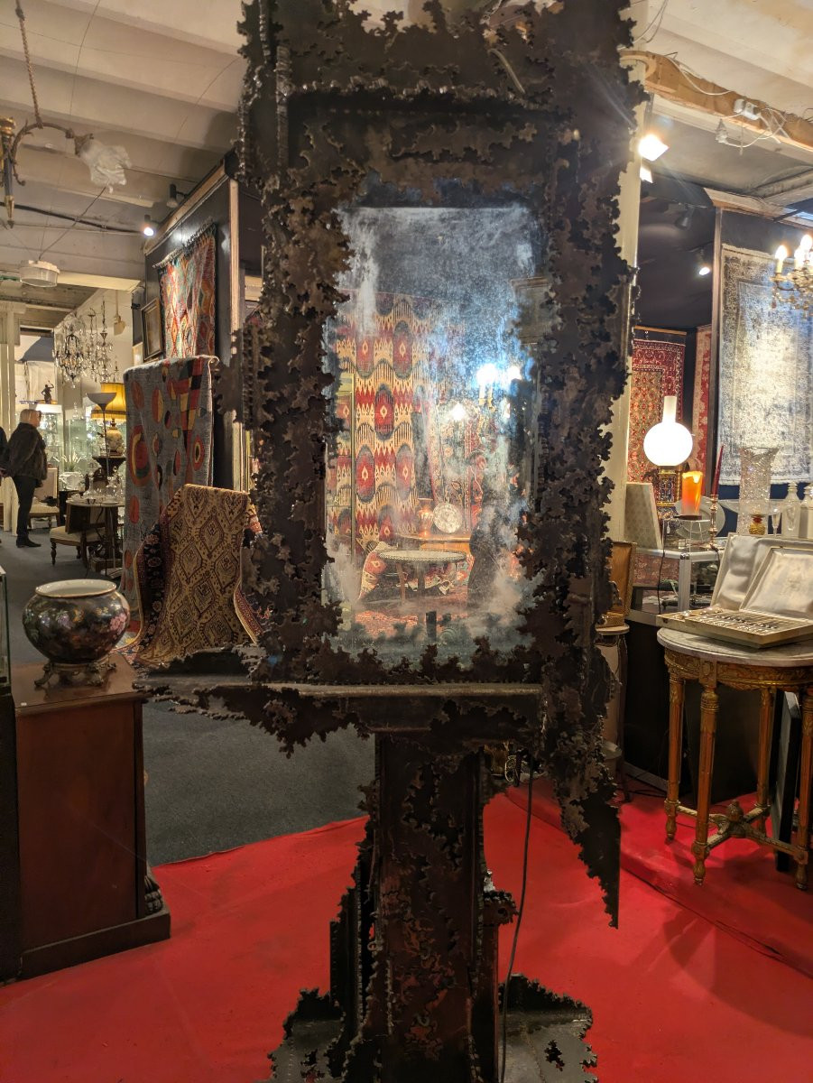 Sculptural Aquarium In Cut Steel By Jean François Buisson -photo-1