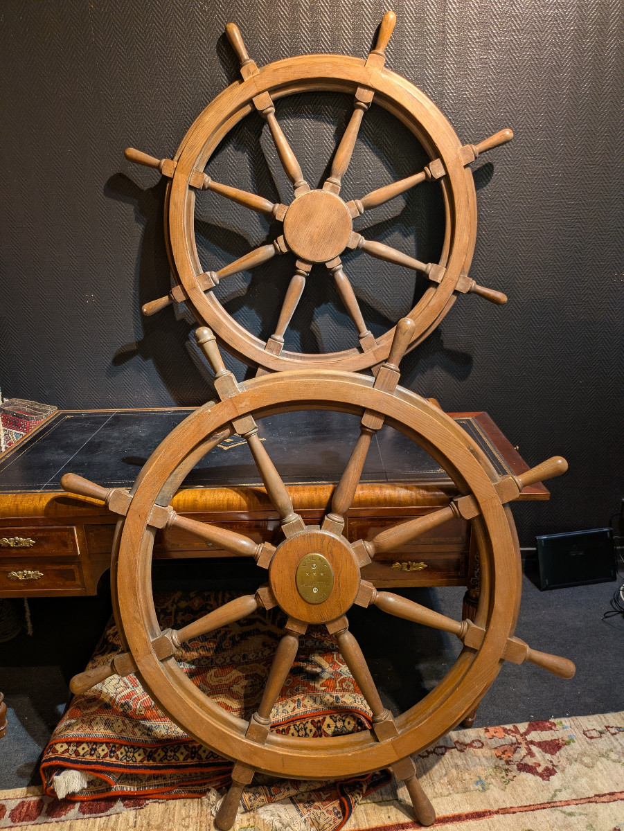 Pair Of Ship's Wheels 