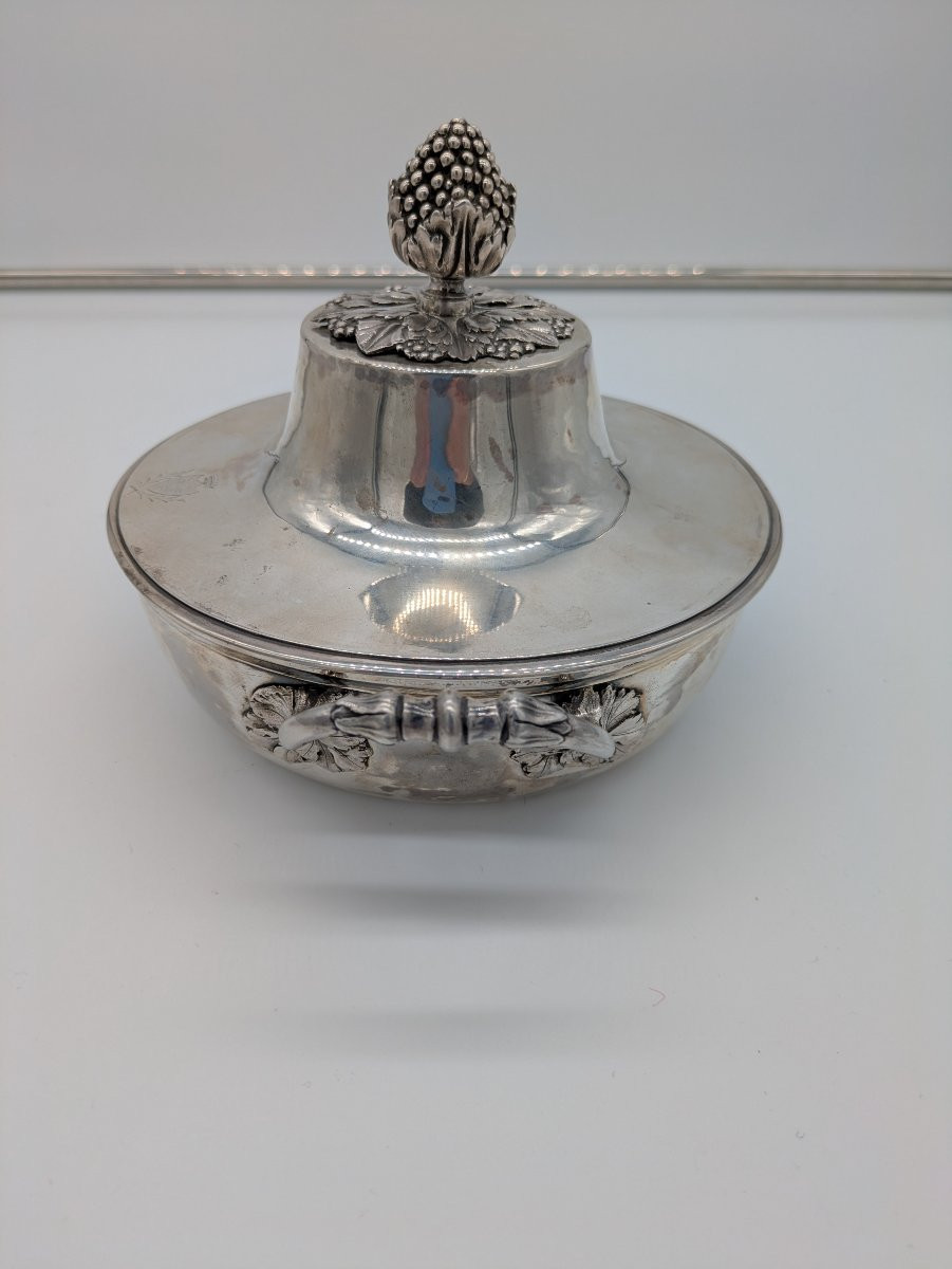 Soupière en argent - début XIXᵉ siècle-photo-2