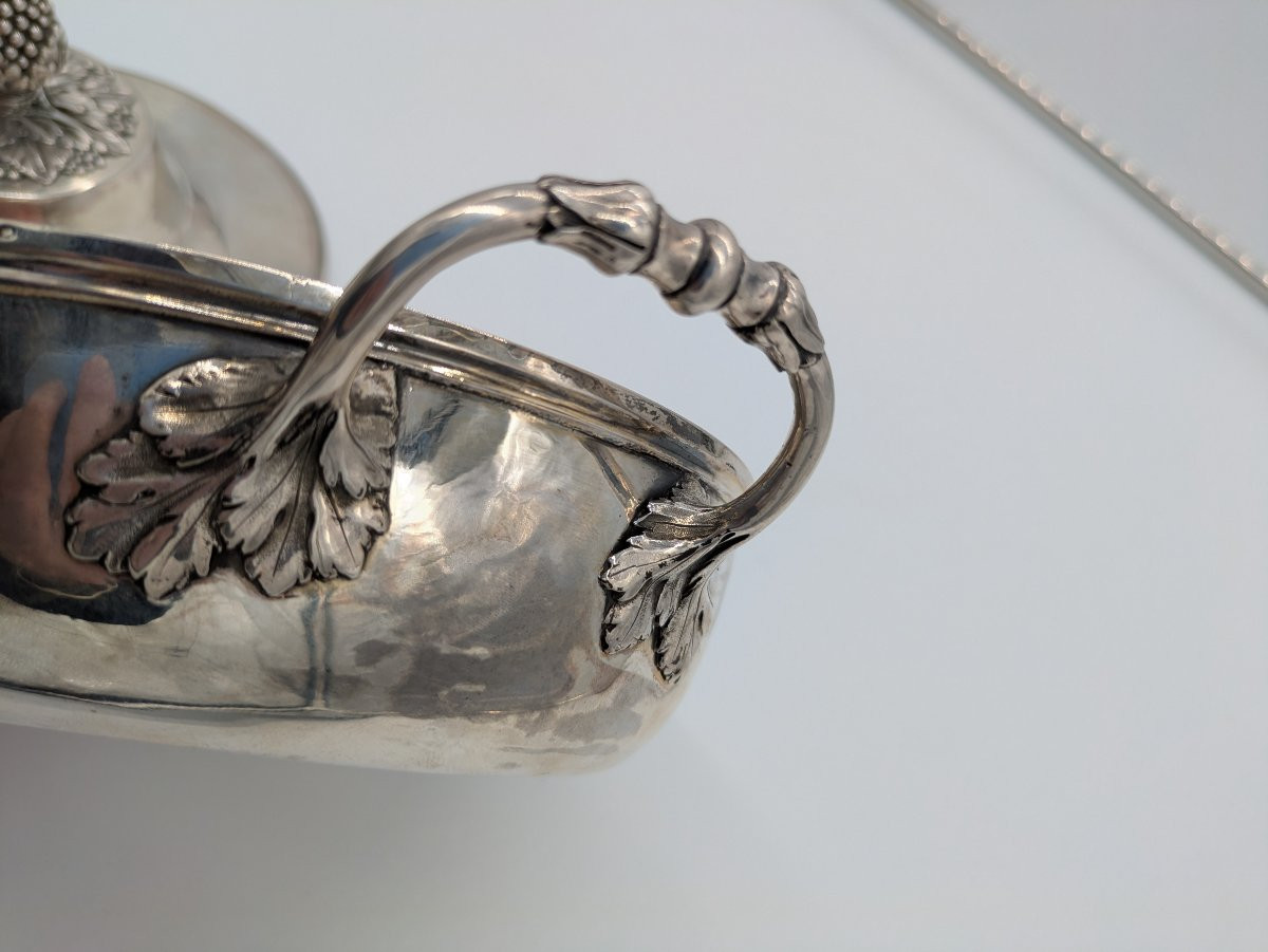 Soupière en argent - début XIXᵉ siècle-photo-2