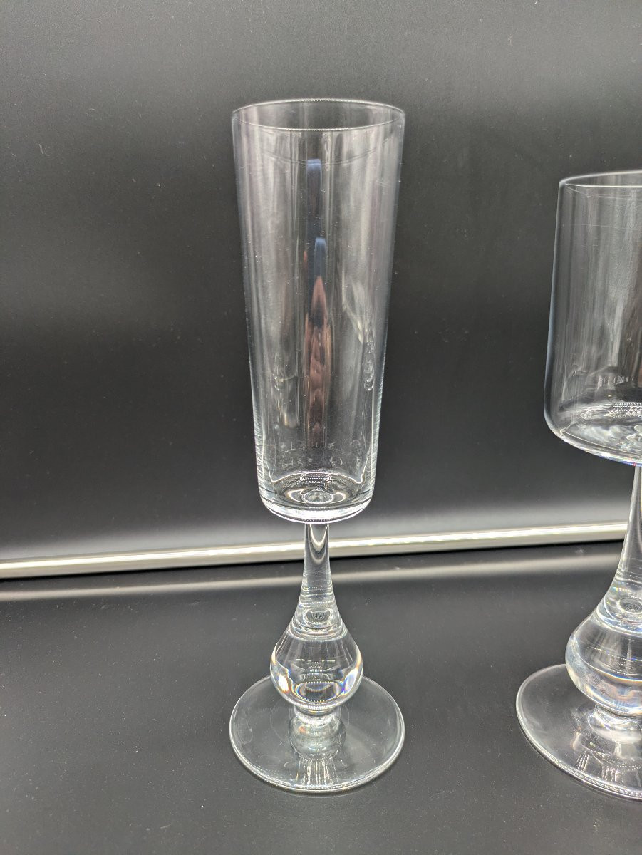 “josé” Glass Service In Baccarat Crystal – Design Boris Tabacoff, Circa 1971-photo-2