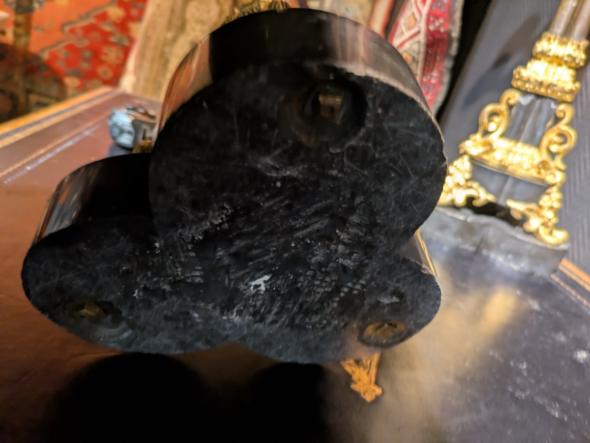 Pair Of Marble And Gilt Bronze Candelabra - Charles X - 19th Century-photo-4