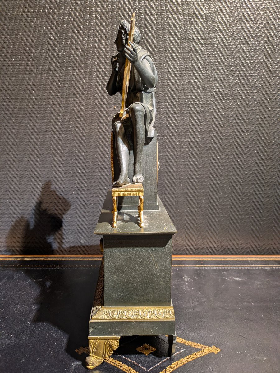 Restoration Period Bronze Clock - 19th Century-photo-2