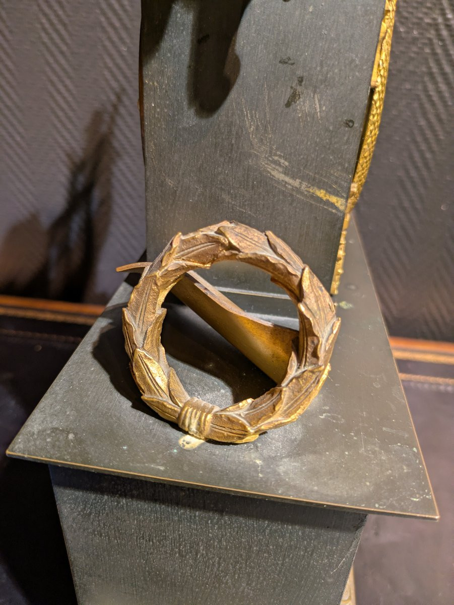 Restoration Period Bronze Clock - 19th Century-photo-2