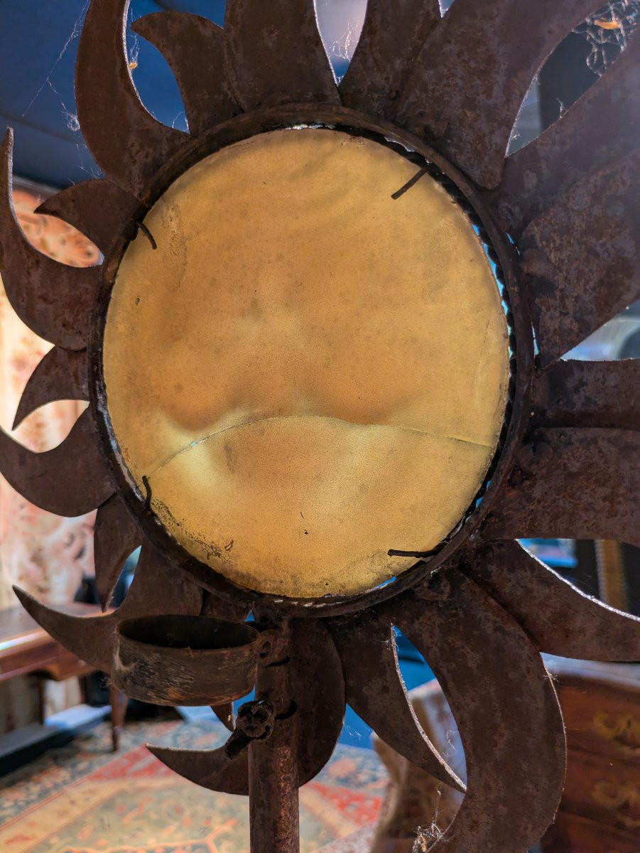 Garçon au Soleil en Fonte de Fer,— fin XIXe siècle-photo-2