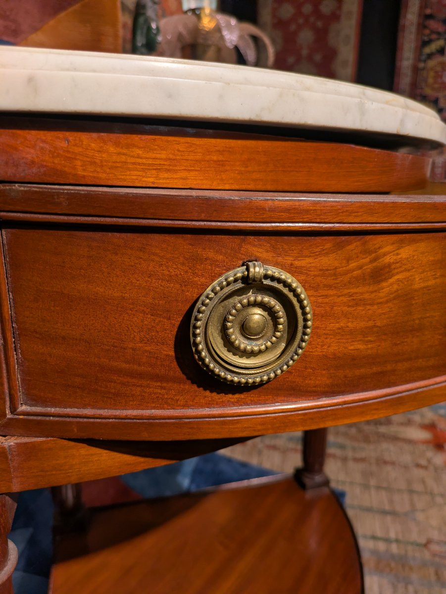  Pair Of Louis XVI Period Mahogany Encoignures - 18th Century-photo-1