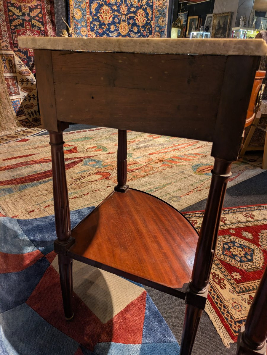  Pair Of Louis XVI Period Mahogany Encoignures - 18th Century-photo-5