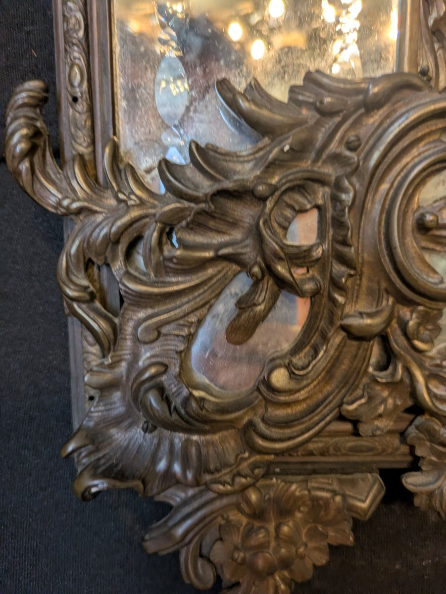 Venetian Glazed Mirror - 19th Century-photo-2