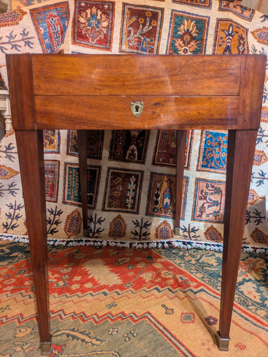 Table de jeu tric-trac en acajou — fin XVIIIe siècle-photo-5