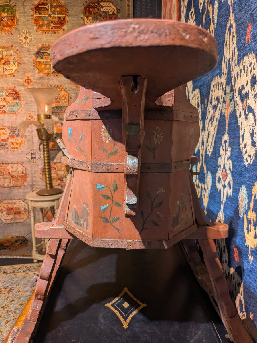 Dutch Children's Sled With Coat Of Arms - 17th/18th Century-photo-2