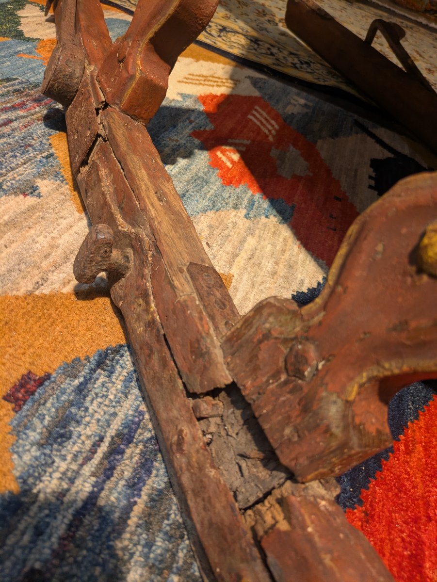 Dutch Children's Sled With Coat Of Arms - 17th/18th Century-photo-8
