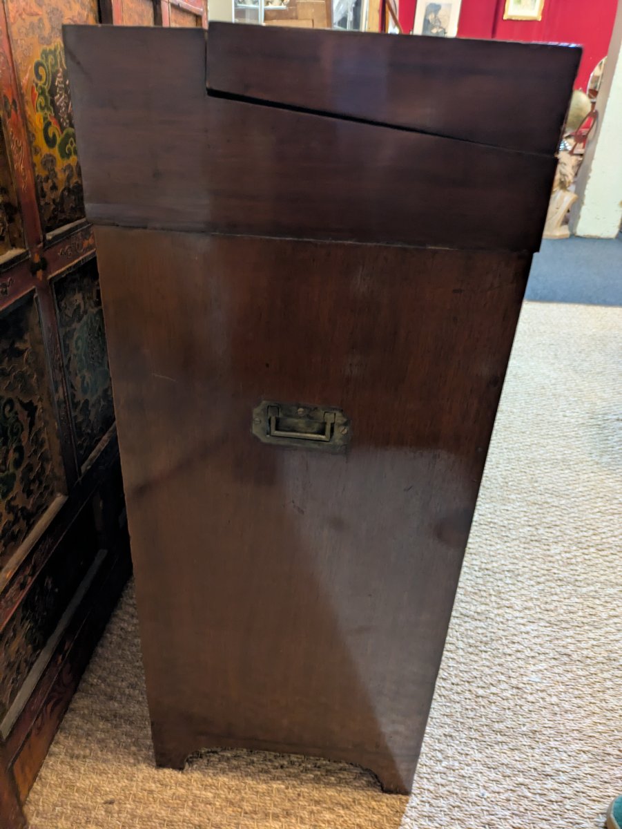 English George III Mahogany Writing Desk - 19th Century-photo-6