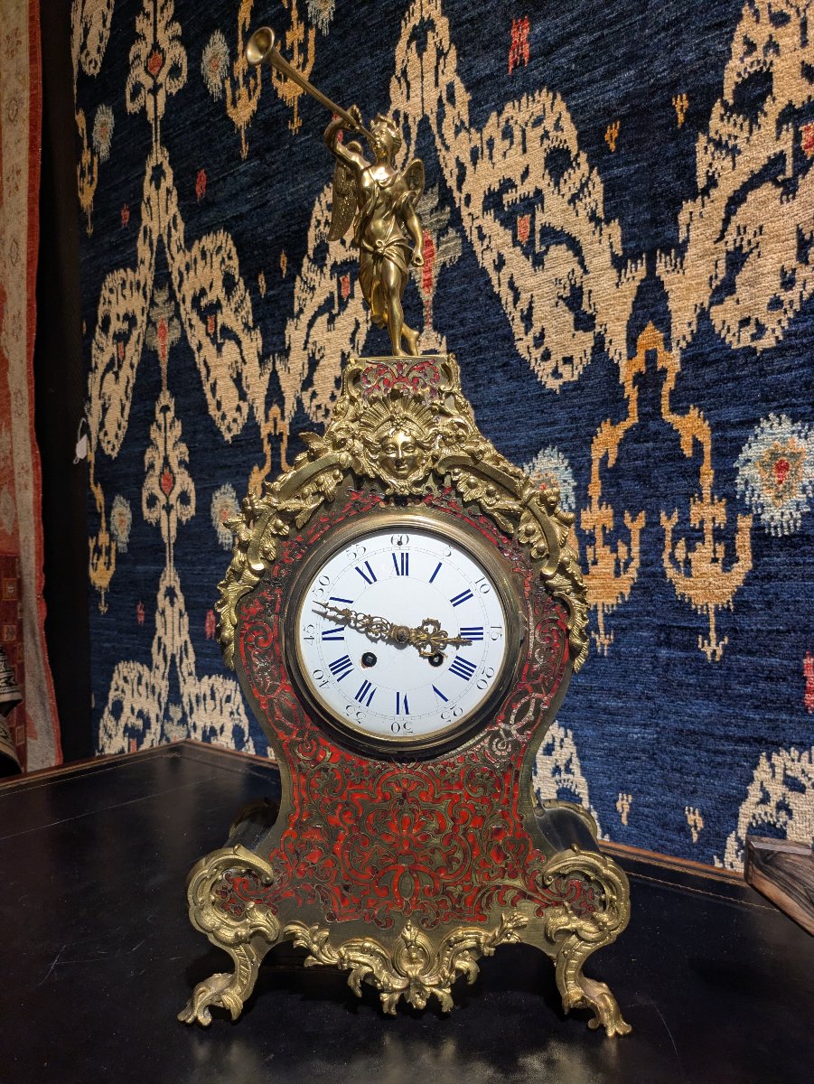 Boulle Marquetry Sign, Tortoiseshell, And Brass, Gilded Bronze — Napoleon III Period