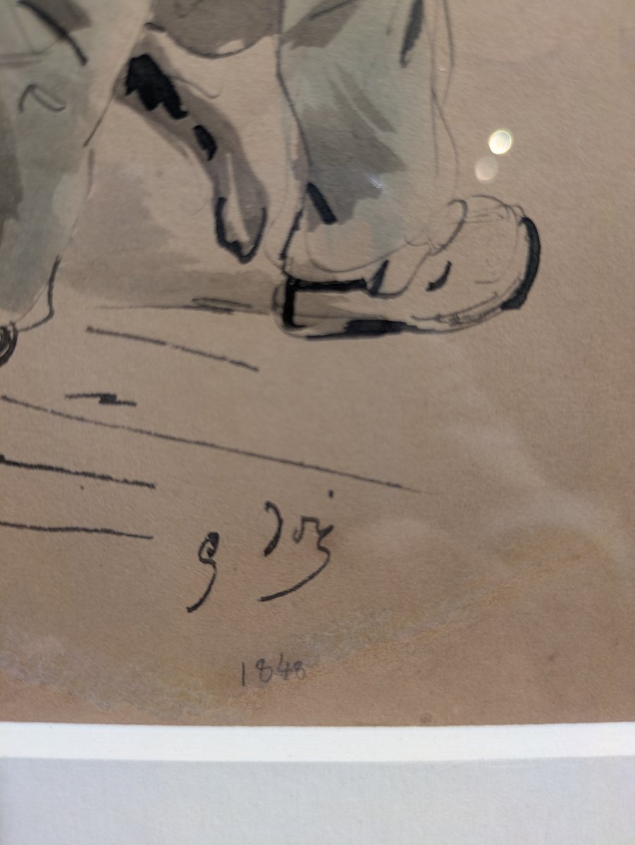 Scène de rue, encre et lavis sur papier — Signé G. Doré et daté 1848-photo-4