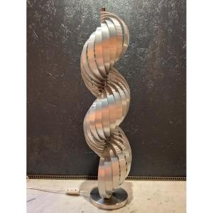 Kinetic Aluminum Lamp By Henri Mathieu 
