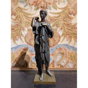 Bronze représentant Artémis – Auguste Maximilien Delafontaine – XIXe siècle