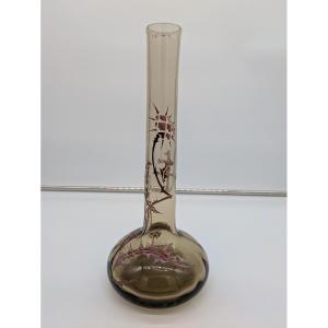 Vase Émile Gallé à Décor de Chardons - Vers 1900
