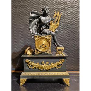Restoration Period Bronze Clock - 19th Century