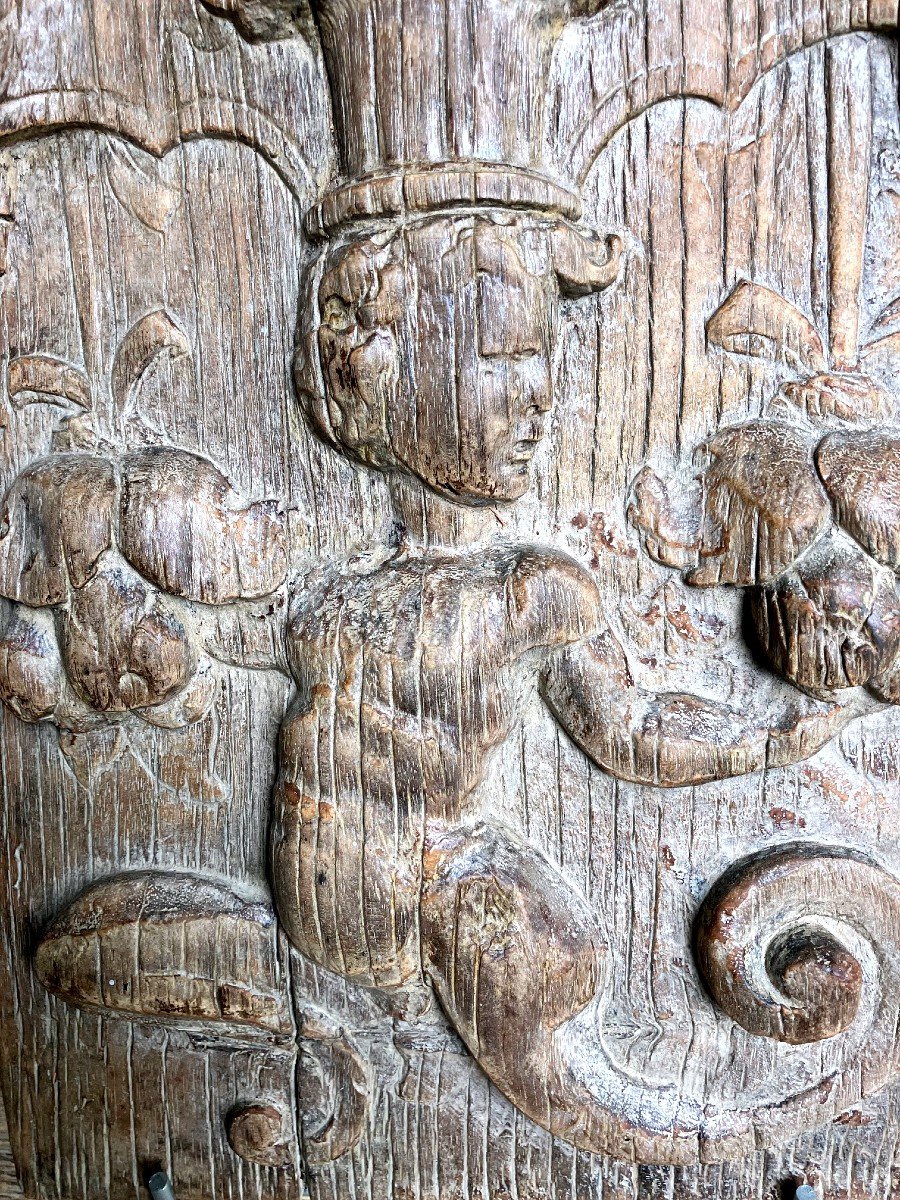 Allegorical Panel  Decorated With Loves Period 16th Century-photo-3