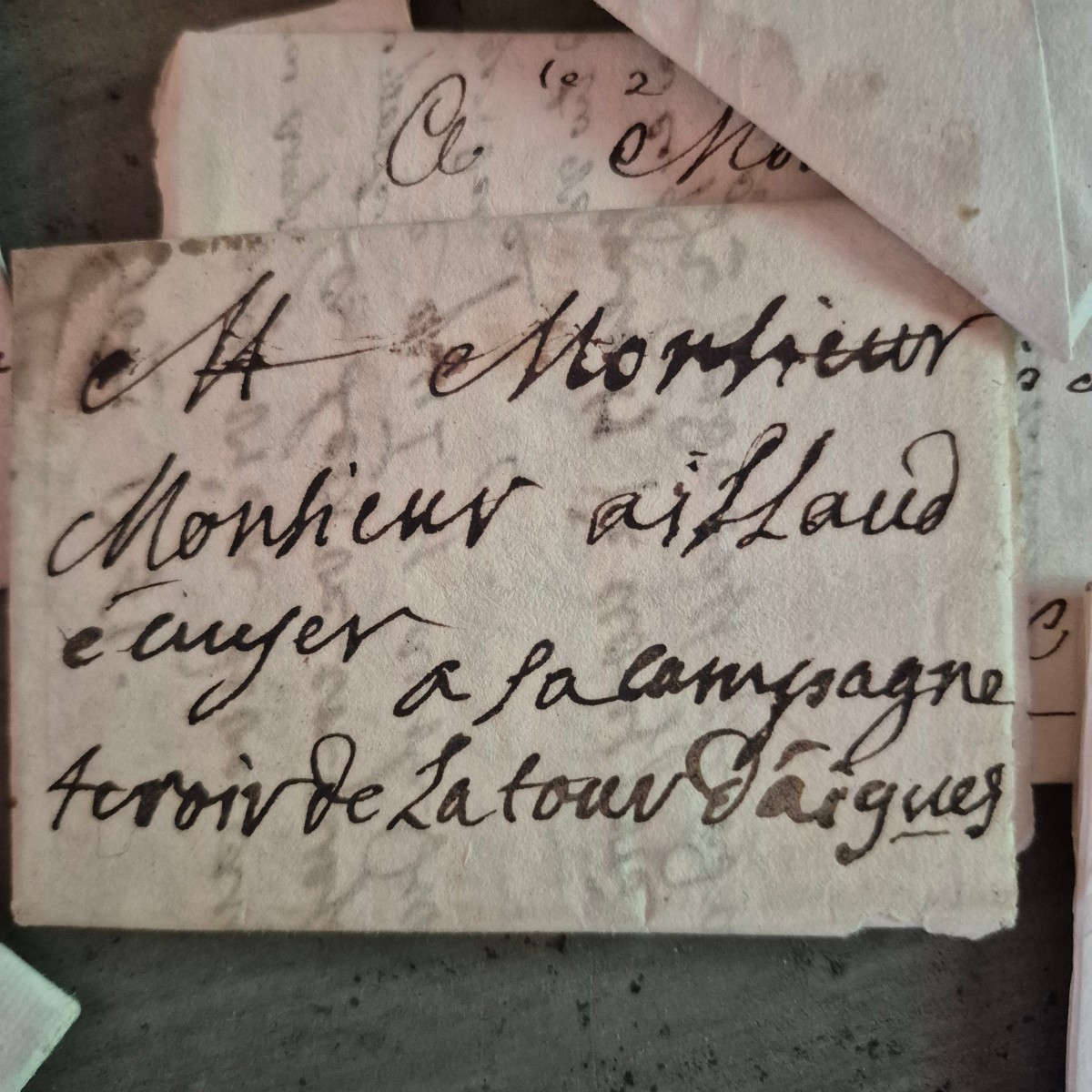 Ensemble de lettres  adressées en 1748 au fameux  docteur  d'Ailhaud d'Aix en provence -photo-2