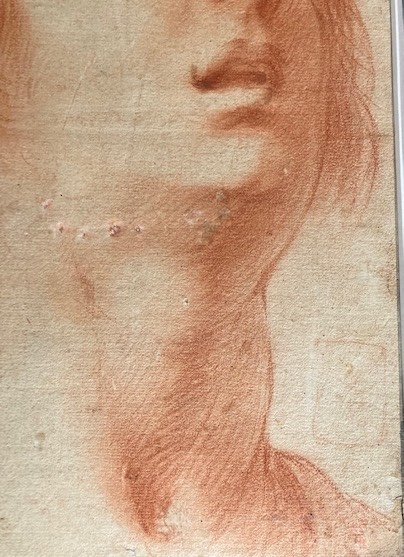 Carlo Dolci (entourage de), Étude d'homme,  XVIIe siècle (# Ecole Florentine Florence Firenze)-photo-5