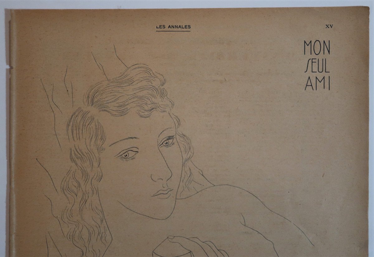 Foujita, Advertisement For Mon Seul Ami, Isabey Parfum (# Paris Japan Montparnasse Perfume)-photo-1