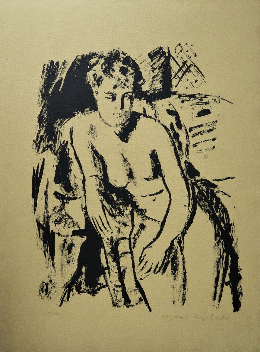 Margueritte Frey-surbek, Female Nude (# Swiss Frey Surbek Klee Nabis Vuillard)