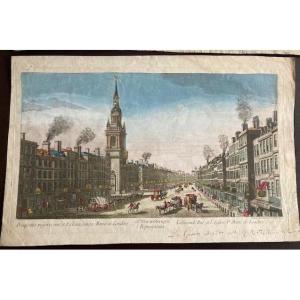 Vue d'optique de la grande rue à Londres (# Strand Angleterre)