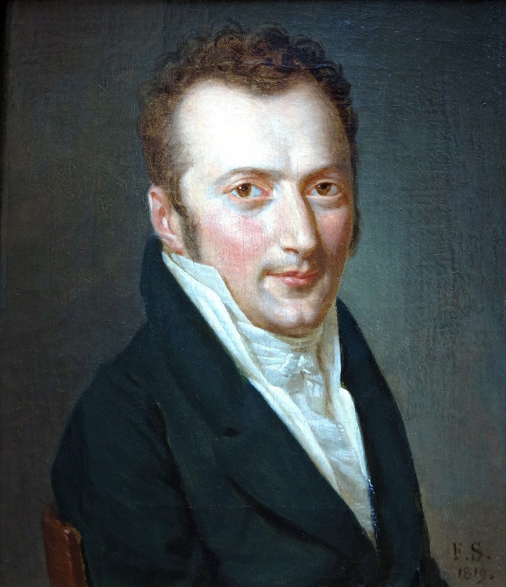 François Sablet (1745–1819) - Portrait de Jean Claude Pellegrini (1787-1854) - Huile-photo-2