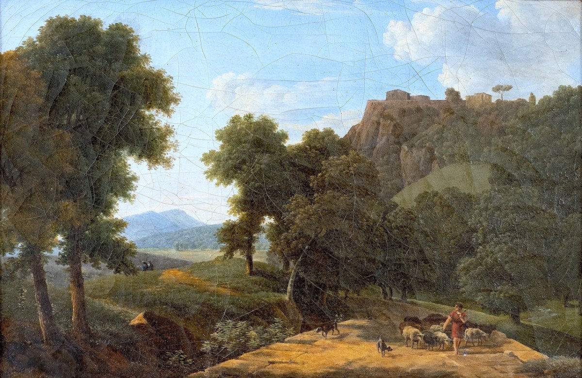 Jenny Des Roys (1796–1867) - Neoclassical Landscape - Oil-photo-2