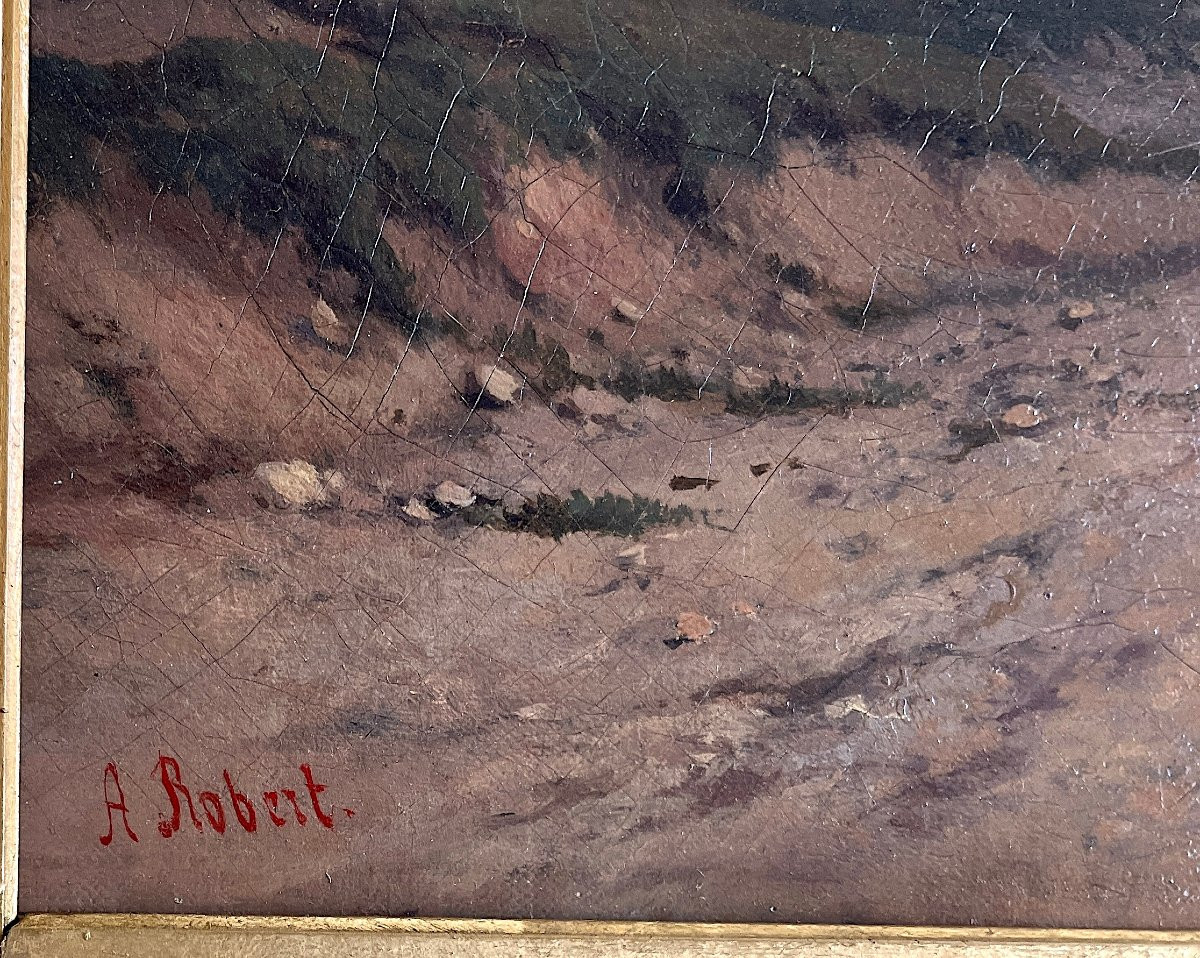 Alphonse Robert (1807–1885) - Fleuve d’Italie - Huile-photo-3