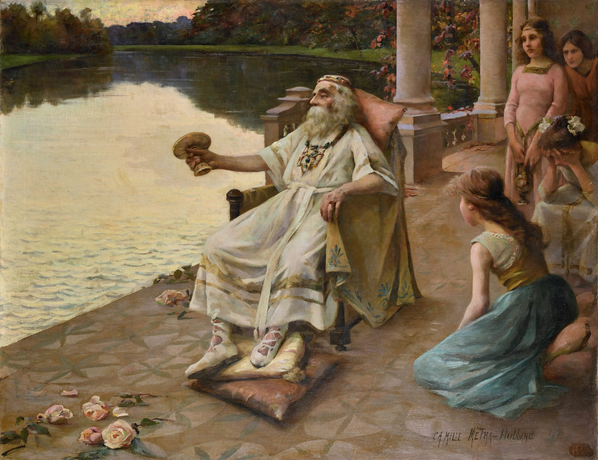 Camille Metra-hubbard (1864–1936) - The Cup Of The King Of Thule - Oil