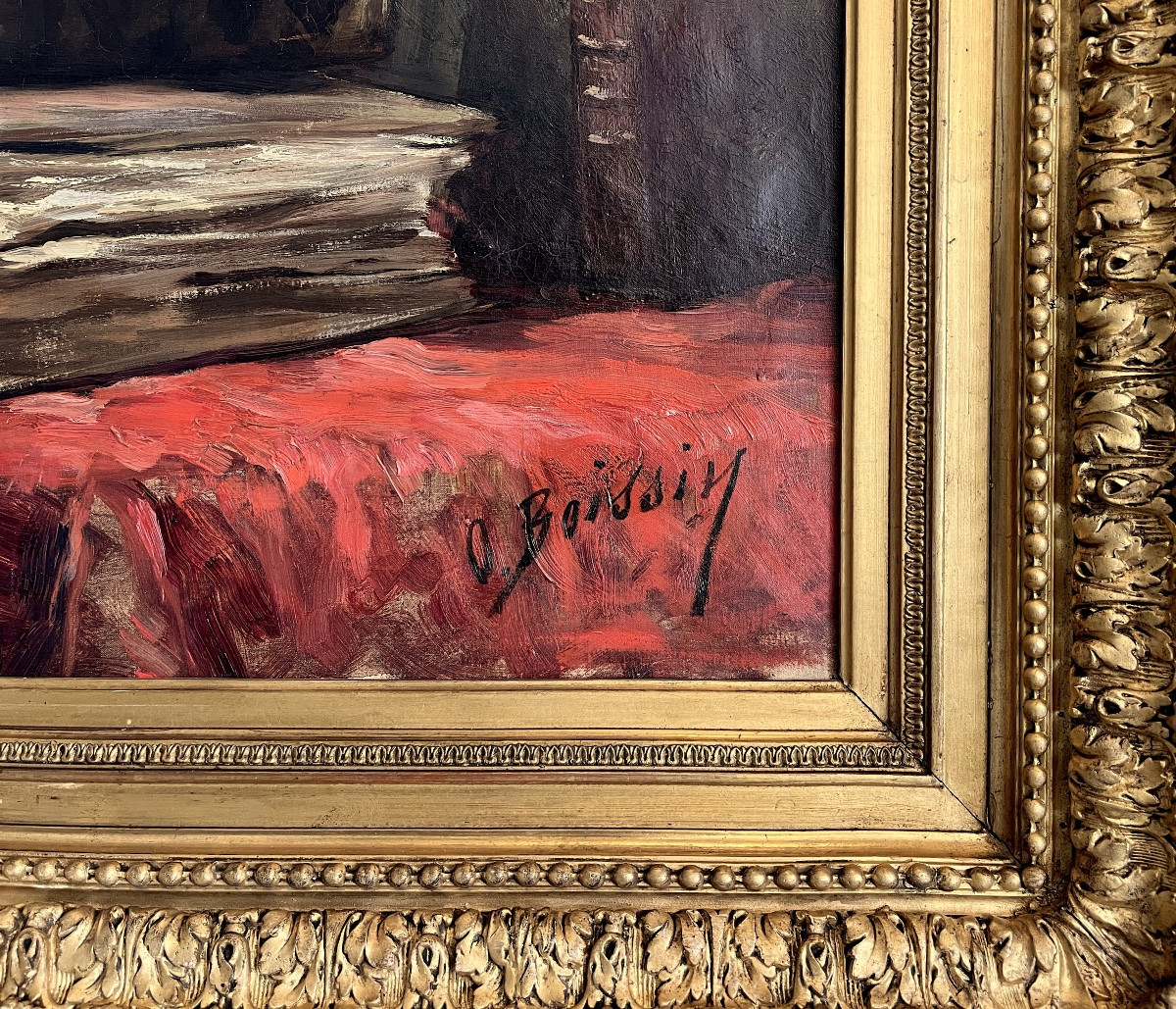 Octave Boissin (1839-1891) - Allegory Of Geography - Oil-photo-3