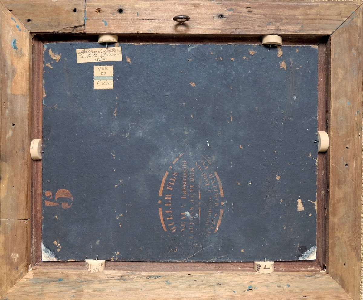 Louis Lottier (1807–1892) - View Of Cairo, Egypt - Oil-photo-3