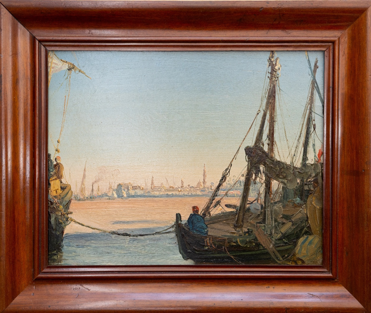 Louis Lottier (1807–1892) - View Of Cairo, Egypt - Oil