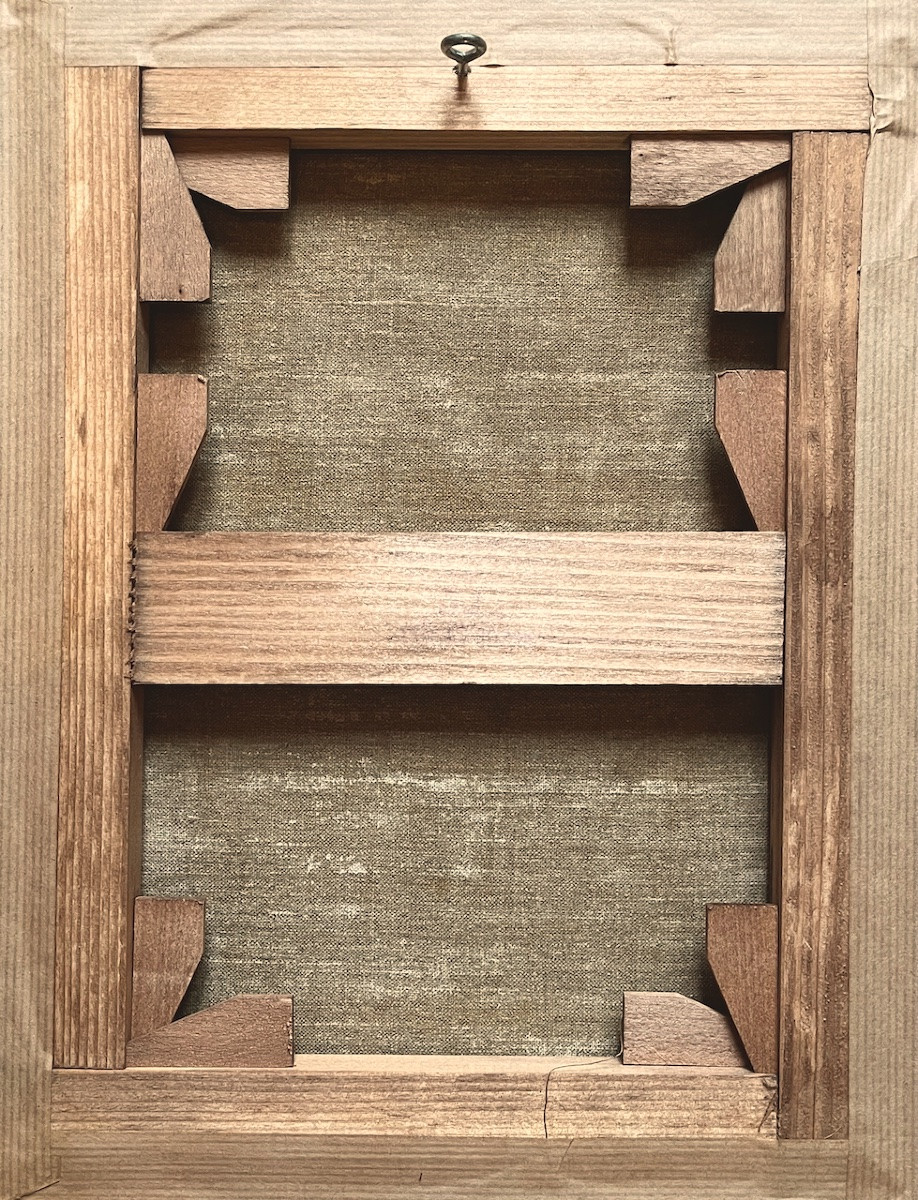 Léon Louis Parent (1869–1943) - Interior With Portrait - Oil-photo-3