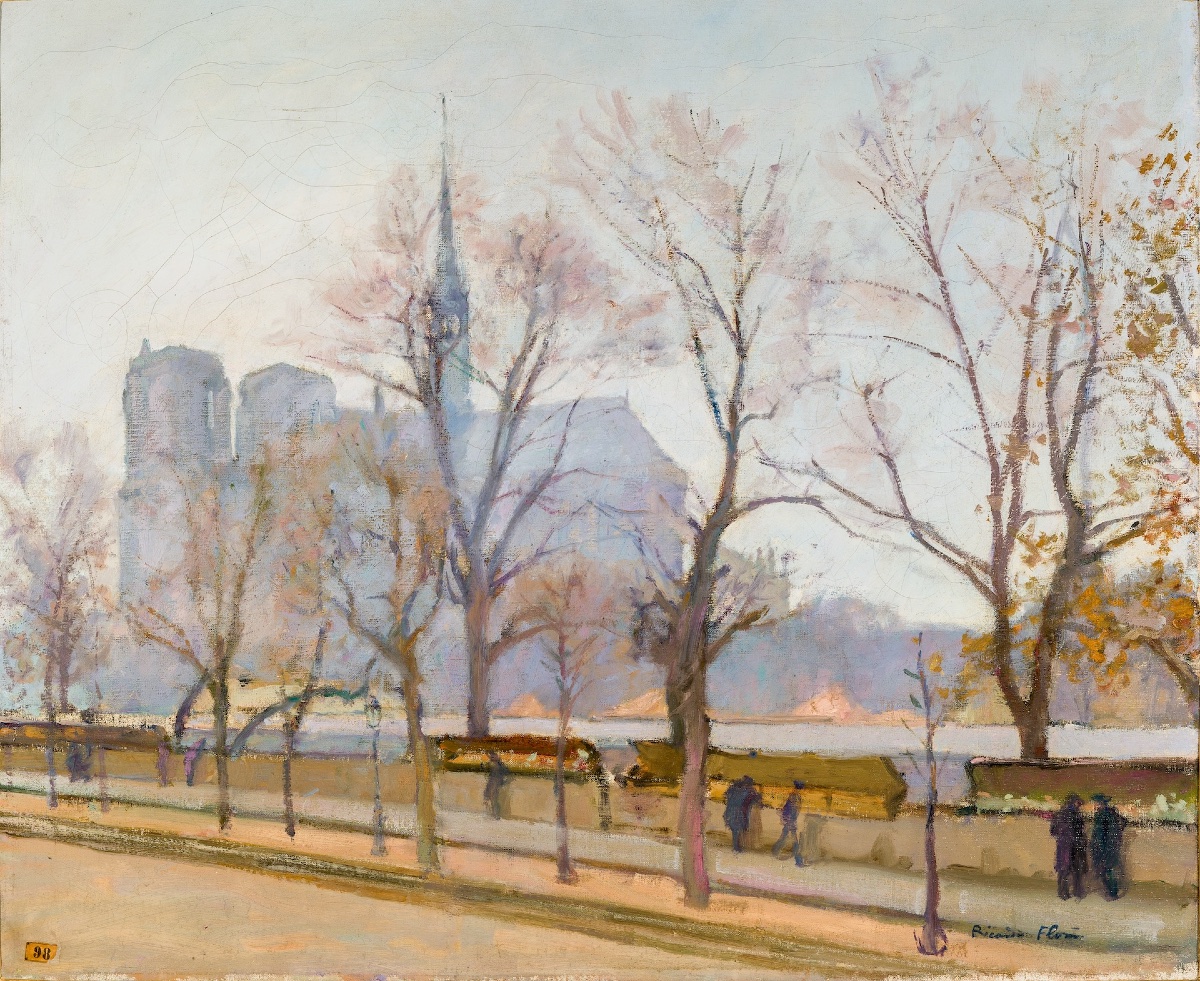 Ricardo Florès (1878–1918) - Notre-dame De Paris - Oil Painting-photo-2