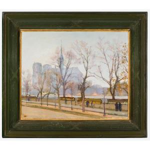Ricardo Florès (1878–1918) - Notre-Dame de Paris - Huile