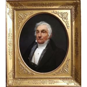 Raymond Quinsac Monvoisin (1790-1870) - Portrait d'Homme - Huile