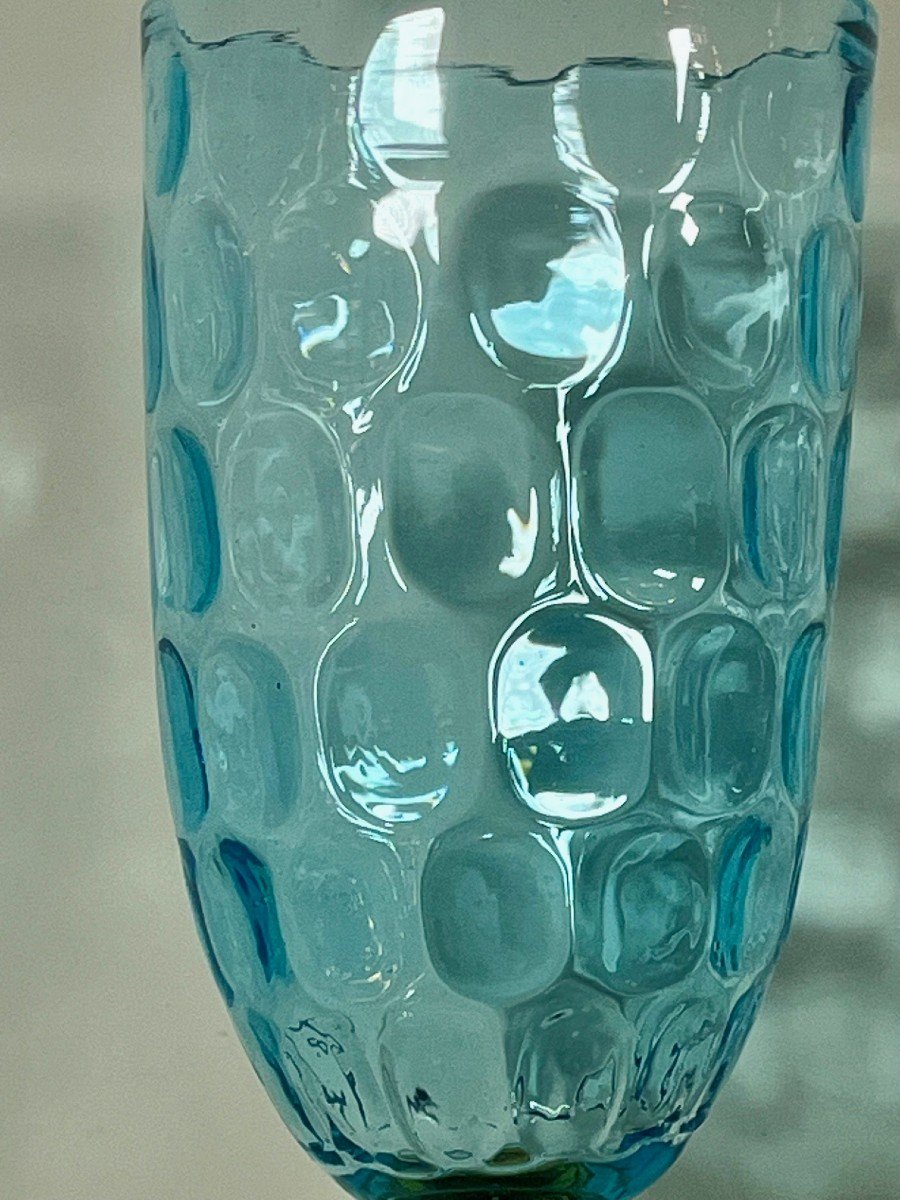 Pair Of Large Portieux Crystal Vases, George Sand Model, 20th Century-photo-2