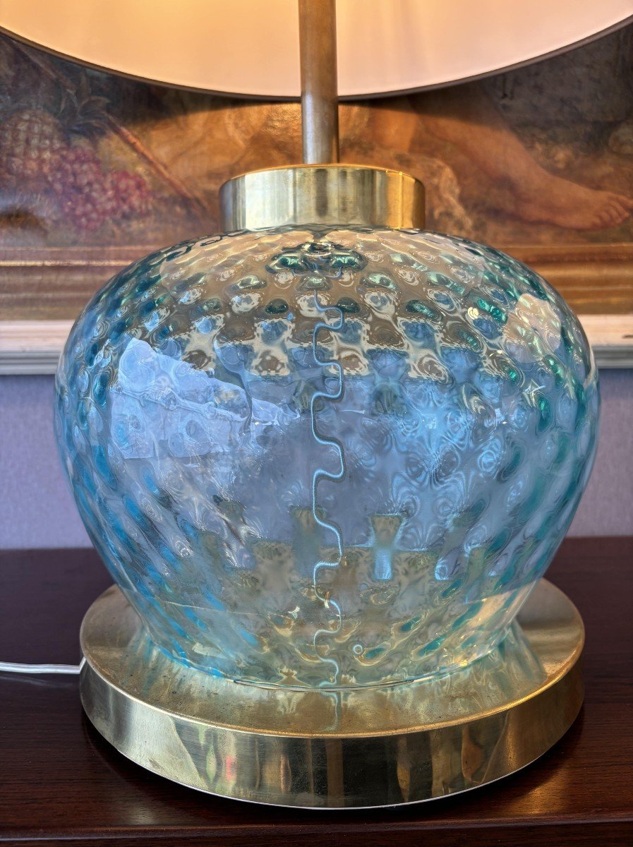 Pair Of Murano Lamps, 80s, Balloton. Italy-photo-4