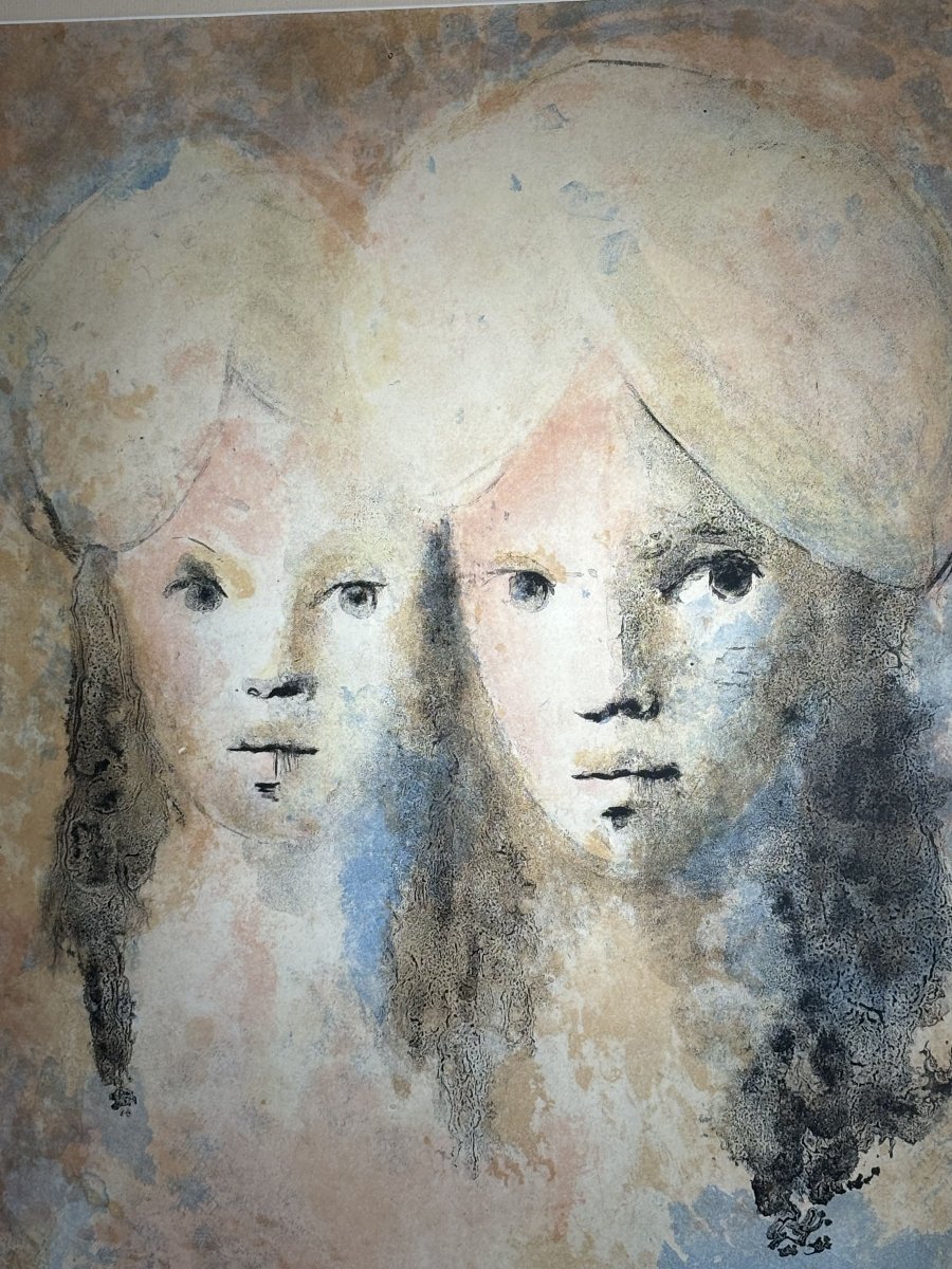 Leonor Fini (1907-1996), Estampe originale en couleurs, signée et dédicacée par l'artiste-photo-4