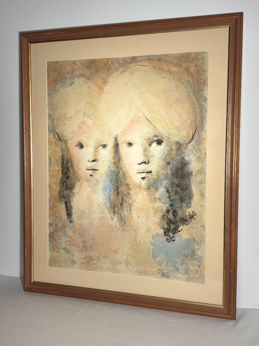 Leonor Fini (1907-1996), Estampe originale en couleurs, signée et dédicacée par l'artiste