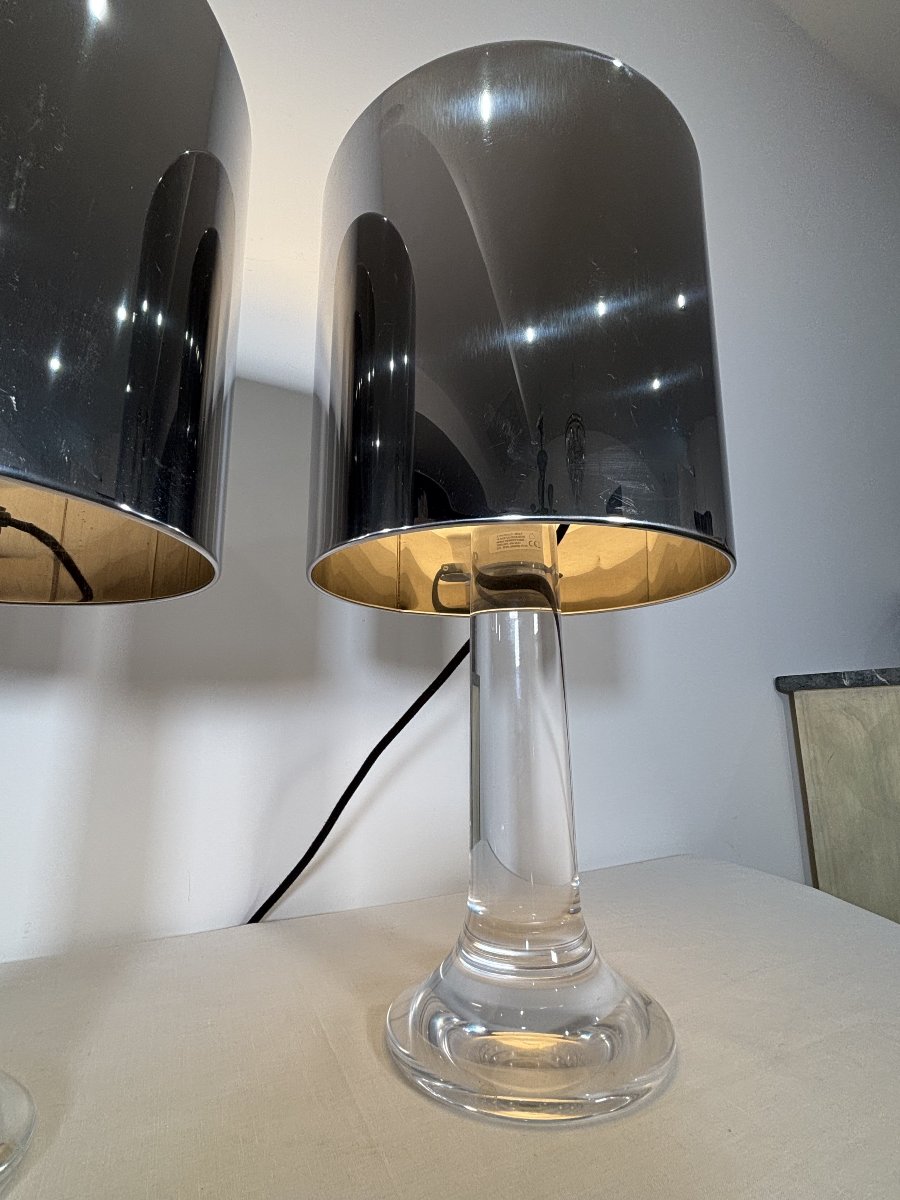 Pair Of Harvey Guzzini Lamps, Italy, Circa 1970-photo-7