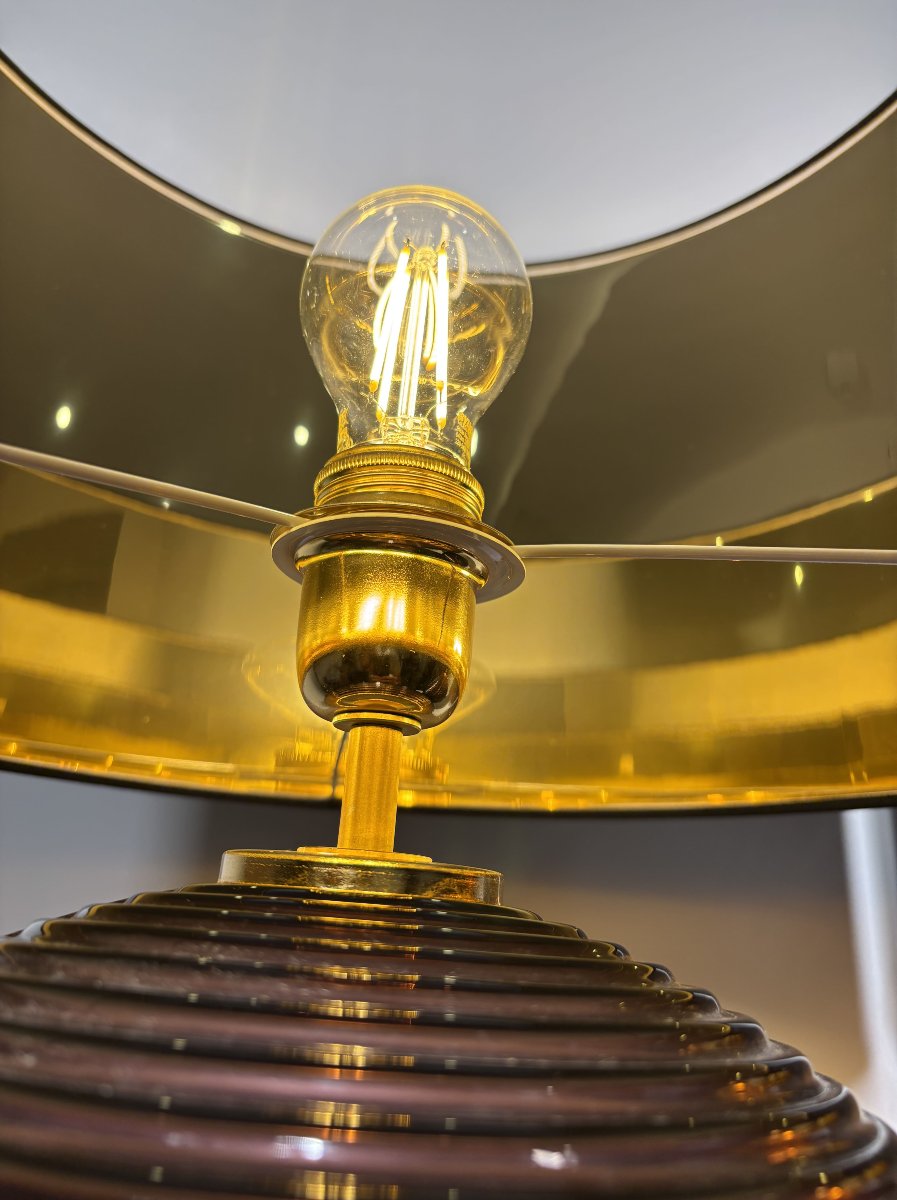 Paire de lampes en verre de Murano des années 80, Italie, XXe siècle-photo-7