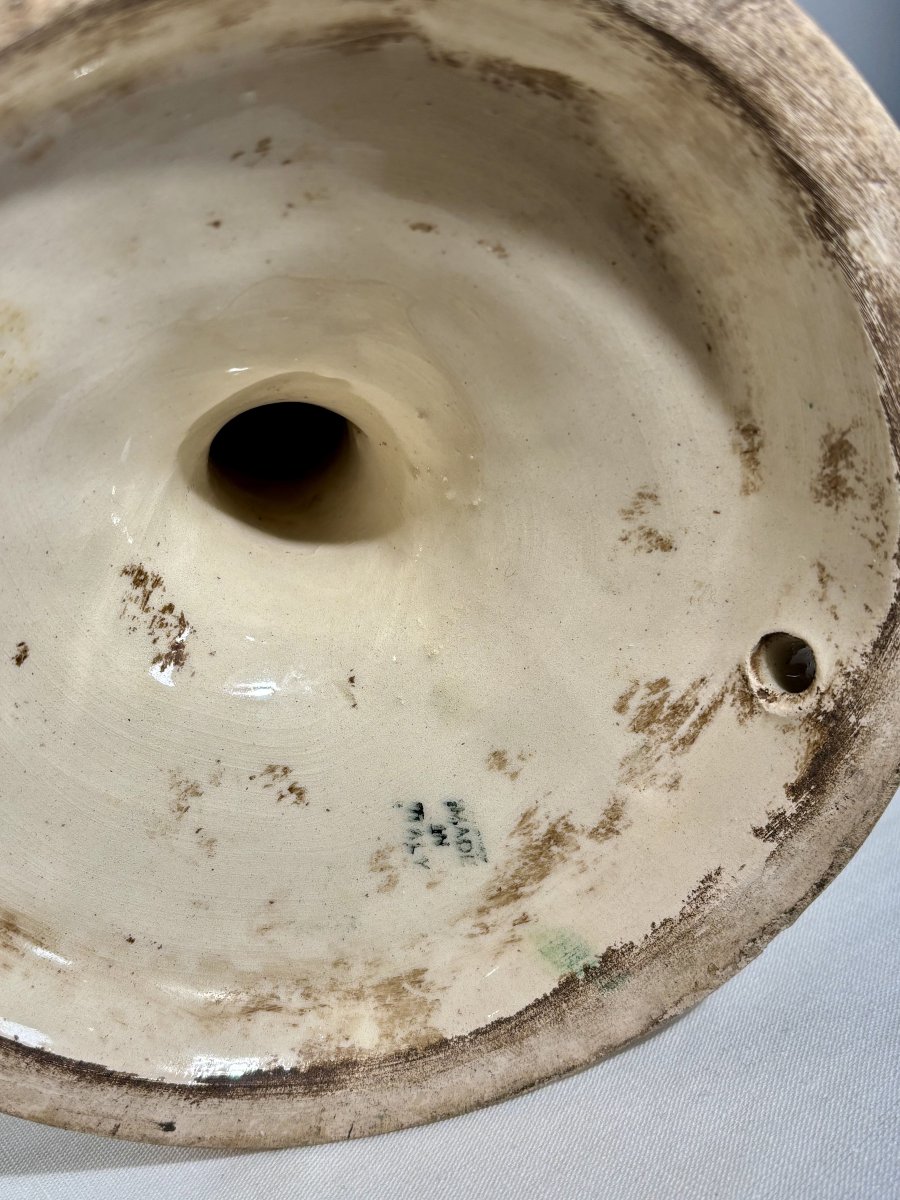 Paire de candélabres en céramique de Bassano, Italie - 1920/1940-photo-8