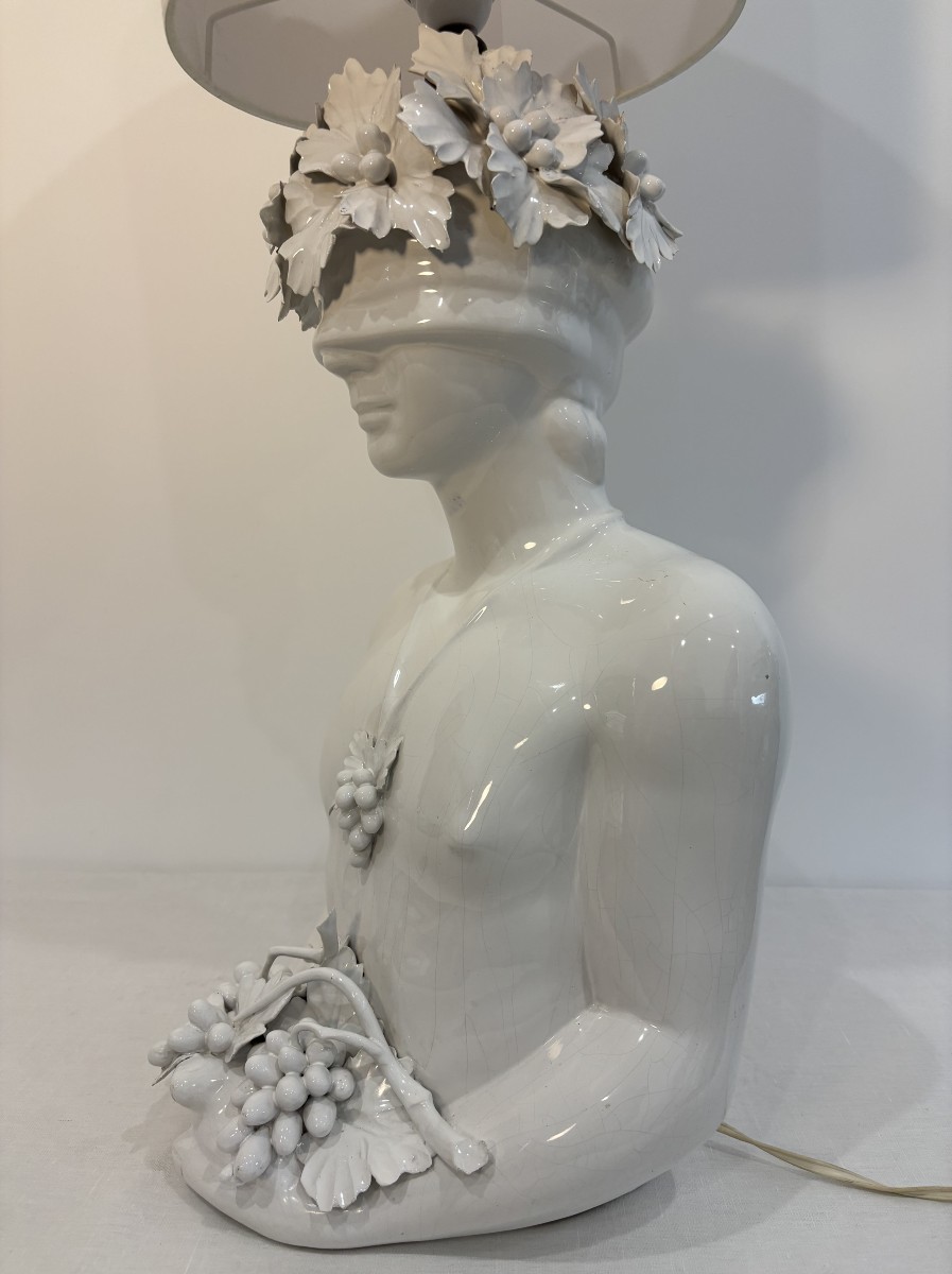 Grande lampe en céramique attribuée à Capodimonte -Italie - circa 1960/1970